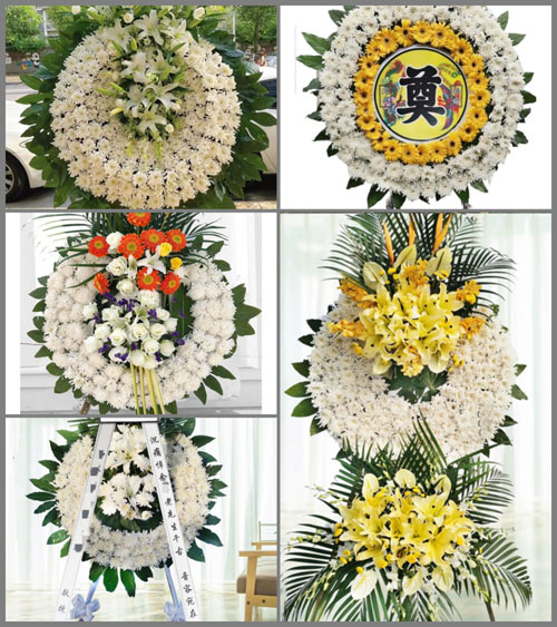山西长治武乡县贾豁乡吉利坪村花圈速递